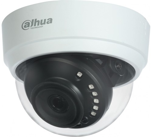 DAHUA DH-HAC-D1A21P-0280B Купольная HDCVI-видеокамера 2Мп, 1/2.7” CMOS, объектив 2.8мм, ИК-подсветка до 20м, корпус: пластик