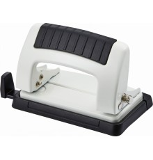 Дырокол Kw-Trio Classic Mini 09065WHITE макс.:10лист. металл белый отв.:2 с линейкой
