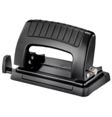 Дырокол Kw-Trio Classic Mini 09065BLACK макс.:10лист. металл черный отв.:2 с линейкой