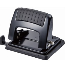 Дырокол Kw-Trio 09165BLACK макс.:20лист. металл черный отв.:2 с линейкой