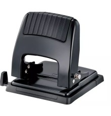 Дырокол Kw-Trio 09665BLACK макс.:30лист. металл черный отв.:2 с линейкой