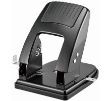 Дырокол Kw-Trio Cool Heavy Duty 09865BLACK макс.:40лист. металл черный отв.:2 с линейкой
