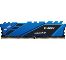 Память DIMM DDR4 16Gb PC21300 2666MHz CL19 Netac Shadow blue с радиатором (NTSDD4P26SP-16B)
