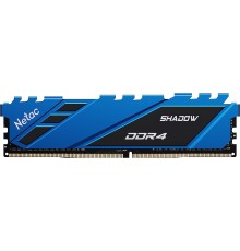 Память DIMM DDR4 16Gb PC21300 2666MHz CL19 Netac Shadow blue с радиатором (NTSDD4P26SP-16B)