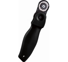 Нож роликовый Kw-Trio 03806BLACK диам.лез.28мм выдвижное лезвие 3 сменных лезвия пластик черный (упак.:1шт) блистер