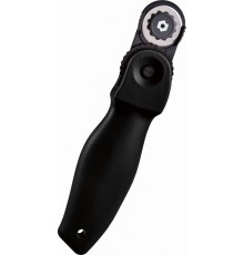 Нож роликовый Kw-Trio 03806BLACK диам.лез.28мм выдвижное лезвие 3 сменных лезвия пластик черный (упак.:1шт) блистер