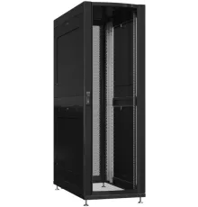 Шкаф серверный Powercom PSR4286-10201-BL напольный 42U 600x800мм пер.дв.перфор. задн.дв.перфор.2-хст. 800кг черный 100кг 2000мм IP20 сталь