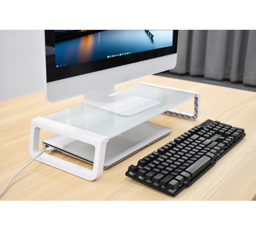 Подставка под монитор Cactus CS-MR-ALGL прозрачный Подставка под монитор Cactus CS-MR-ALGL прозрачный