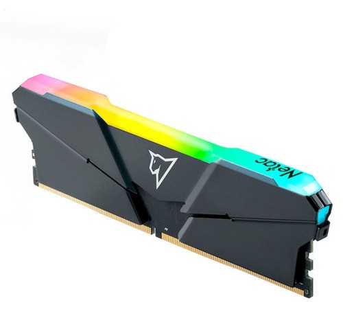 Модуль памяти Netac Shadow RGB DDR4-2666 16GB (8GB x 2) C19 Grey, 19-19-19-43, 1.2V, RGB Радиатор.
