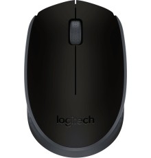 Мышь Logitech M171 черный/серый оптическая (1000dpi) беспроводная USB для ноутбука (2but)