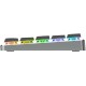 Клавиатура Acer OKW302 механическая серебристый USB for gamer LED (ZL.KBDCC.01C)