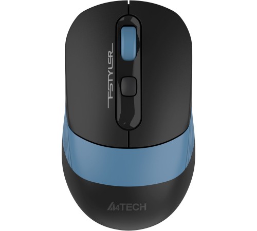 Мышь A4Tech Fstyler FG10CS Air черный/синий оптическая (2000dpi) silent беспроводная USB для ноутбука (4but)
