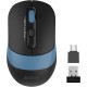 Мышь A4Tech Fstyler FG10CS Air черный/синий оптическая (2000dpi) silent беспроводная USB для ноутбука (4but)