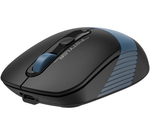 Мышь A4Tech Fstyler FG10CS Air черный/синий оптическая (2000dpi) silent беспроводная USB для ноутбука (4but)
