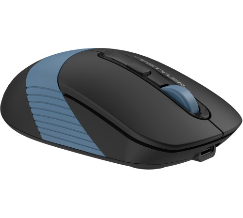 Мышь A4Tech Fstyler FG10CS Air черный/синий оптическая (2000dpi) silent беспроводная USB для ноутбука (4but)