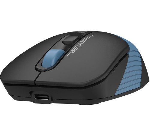 Мышь A4Tech Fstyler FG10CS Air черный/синий оптическая (2000dpi) silent беспроводная USB для ноутбука (4but)