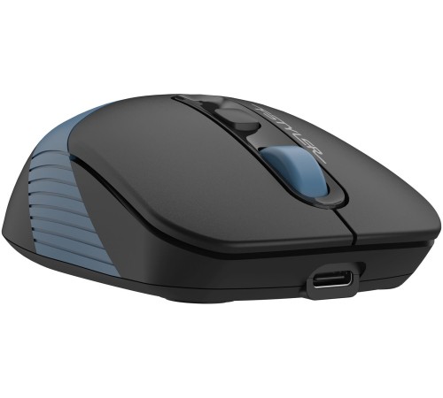 Мышь A4Tech Fstyler FG10CS Air черный/синий оптическая (2000dpi) silent беспроводная USB для ноутбука (4but)