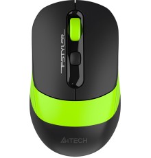 Мышь A4Tech Fstyler FG10CS Air черный/зеленый оптическая (2000dpi) silent беспроводная USB для ноутбука (4but)