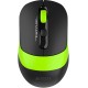 Мышь A4Tech Fstyler FG10CS Air черный/зеленый оптическая (2000dpi) silent беспроводная USB для ноутбука (4but)