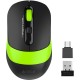 Мышь A4Tech Fstyler FG10CS Air черный/зеленый оптическая (2000dpi) silent беспроводная USB для ноутбука (4but)