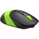 Мышь A4Tech Fstyler FG10CS Air черный/зеленый оптическая (2000dpi) silent беспроводная USB для ноутбука (4but)