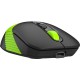 Мышь A4Tech Fstyler FG10CS Air черный/зеленый оптическая (2000dpi) silent беспроводная USB для ноутбука (4but)