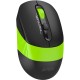 Мышь A4Tech Fstyler FG10CS Air черный/зеленый оптическая (2000dpi) silent беспроводная USB для ноутбука (4but)