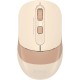 Мышь A4Tech Fstyler FG10CS Air бежевый/коричневый оптическая (2000dpi) silent беспроводная USB для ноутбука (4but)