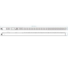 Аксессуар к источникам бесперебойного питания Блок распределения питания Powercom PDU-16AVMS20-18C13-2C19 18*C13+2*C19, 16A, 1,5U (1968234) (PDU-16AVMS20-18C13-2C19)