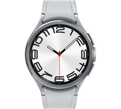 Смарт-часы Samsung Galaxy Watch 6 Classic,  47мм,  1.5",  серебристый / серебристый [sm-r960nzsacis]