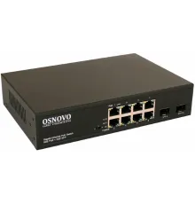 Коммутатор Osnovo SW-80802 150W неуправляемый
