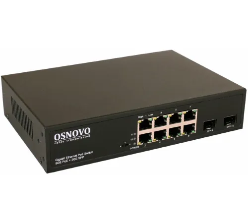 Коммутатор Osnovo SW-80802 150W неуправляемый Коммутатор Osnovo SW-80802 150W неуправляемый