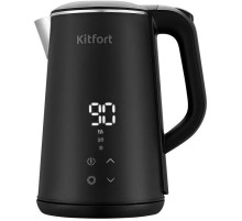 Чайник электрический Kitfort КТ-6188 1.6л. 1500Вт черный корпус: пластик