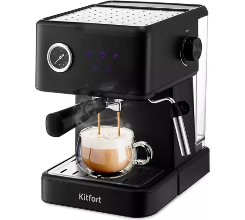 Кофеварка рожковая Kitfort КТ-7124 950Вт черный