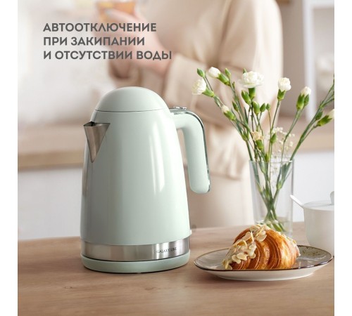 Чайник электрический Galaxy Line GL 0332 1.7л. 2200Вт мятный (корпус: нержавеющая сталь)