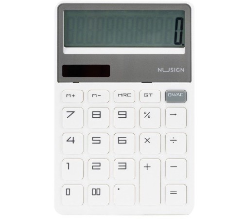 Калькулятор настольный Deli Nusign ENS042WHITE белый 12-разр.