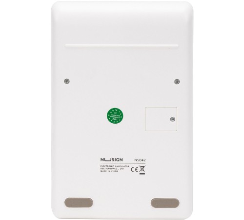 Калькулятор настольный Deli Nusign ENS042WHITE белый 12-разр.