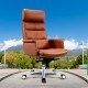 Кресло руководителя Cactus CS-LBR-CARACAS кожа крестов. алюминий