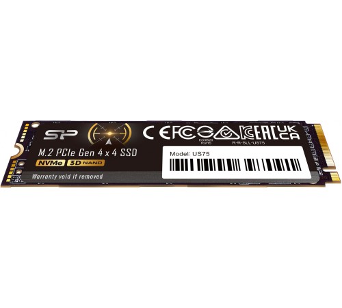 Накопитель SSD Silicon Power PCIe 4.0 x4 1TB SP01KGBP44US7505 US75 M.2 2280 Накопитель SSD Silicon Power PCIe 4.0 x4 1TB SP01KGBP44US7505 US75 M.2 2280