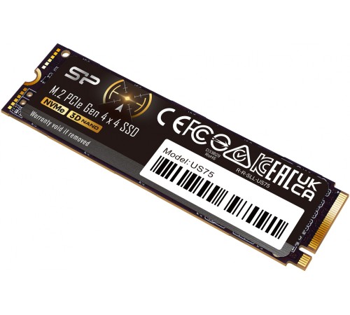 Накопитель SSD Silicon Power PCIe 4.0 x4 1TB SP01KGBP44US7505 US75 M.2 2280 Накопитель SSD Silicon Power PCIe 4.0 x4 1TB SP01KGBP44US7505 US75 M.2 2280
