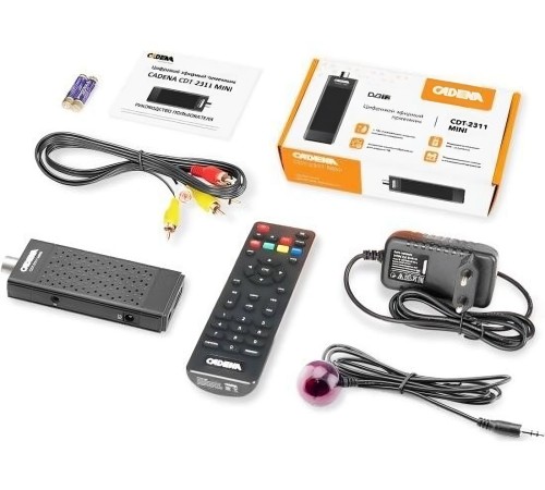 Ресивер DVB-T2 Cadena CDT-2311 MINI черный Ресивер DVB-T2 Cadena CDT-2311 MINI черный