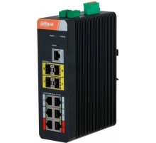 DAHUA DH-IS4410-6GT-120 6-портовый гигабитный управляемый коммутатор с PoE, промышленное исполнение, 6xRJ45 1Gb, 4xSFP 1Gb