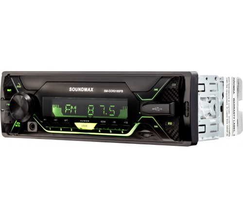 Автомагнитола Soundmax SM-CCR3185FB 1DIN 4x50Вт (SM-CCR3185FB(ЧЕРНЫЙ)\RGB)