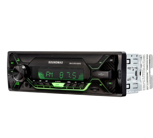 Автомагнитола Soundmax SM-CCR3185FB 1DIN 4x50Вт (SM-CCR3185FB(ЧЕРНЫЙ)\RGB)