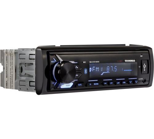Автомагнитола Soundmax SM-CCR3186 1DIN 4x50Вт (SM-CCR3186FB(ЧЕРНЫЙ)\RGB)