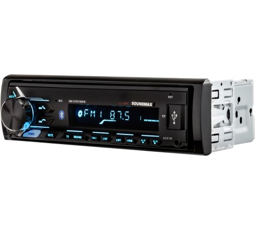 Автомагнитола Soundmax SM-CCR3186 1DIN 4x50Вт (SM-CCR3186FB(ЧЕРНЫЙ)\RGB)