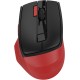 Мышь A4Tech Fstyler FG45CS Air красный/черный оптическая (2000dpi) silent беспроводная USB для ноутбука (7but)