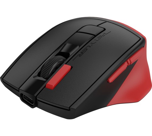 Мышь A4Tech Fstyler FG45CS Air красный/черный оптическая (2000dpi) silent беспроводная USB для ноутбука (7but)