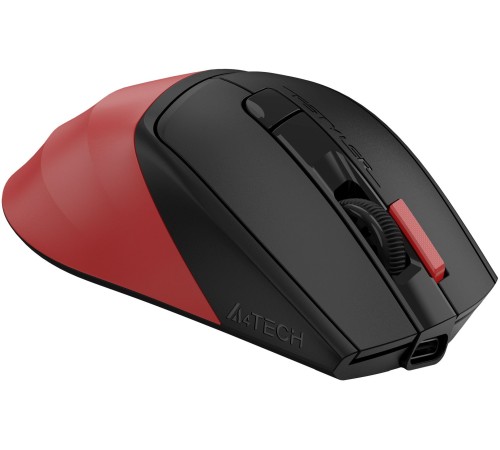 Мышь A4Tech Fstyler FG45CS Air красный/черный оптическая (2000dpi) silent беспроводная USB для ноутбука (7but)