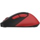 Мышь A4Tech Fstyler FG45CS Air красный/черный оптическая (2000dpi) silent беспроводная USB для ноутбука (7but)
